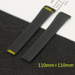 New 21mm Black Blue Green Curved And Silicone Rubber Watchband For PK PHI For 5164a 5167a-001 Watch Strap Band