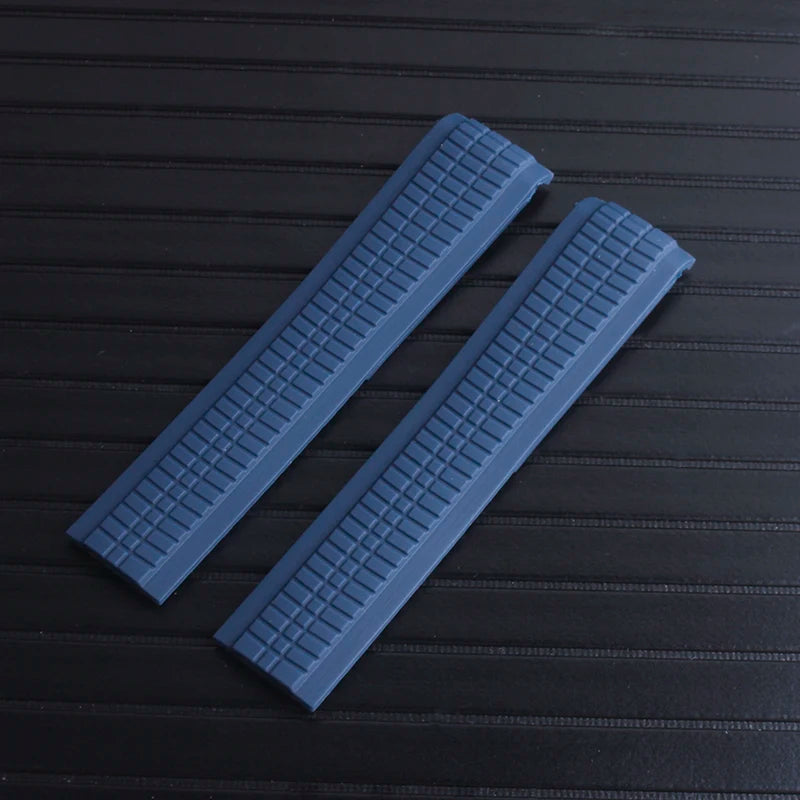 New 21mm Black Blue Green Curved And Silicone Rubber Watchband For PK PHI For 5164a 5167a-001 Watch Strap Band